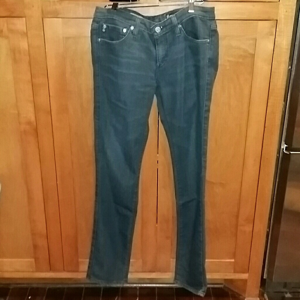 AG Adriano Goldschmied Black Slim Straight 28R